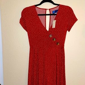 Red polka dot jumpsuit size XS